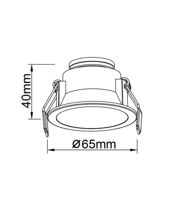 SUNSET * Empotrable LED 6W Marco Oro